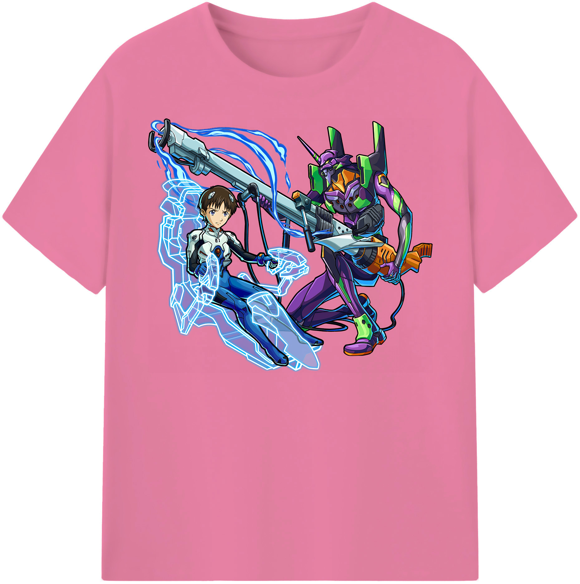 （画像用） EVA 新世紀エヴァンゲリオン 綿100％半袖Tシャツ（フロントプリント）
